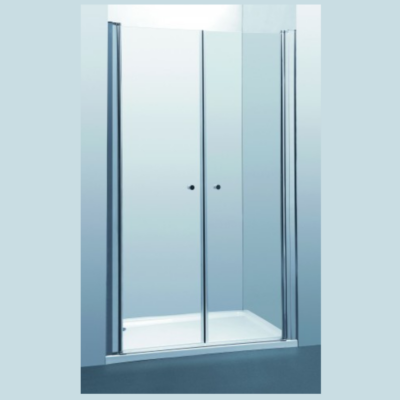 מקלחון חזית 2 דלתות ניקל